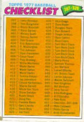 1977 Topps Baseball Cards      451     Checklist 397-528